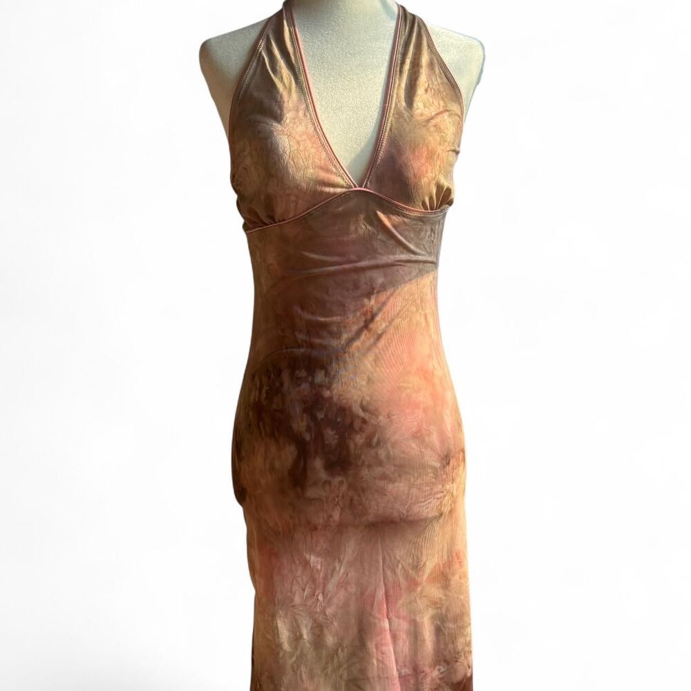 Lette Pink Halter Neck Dress